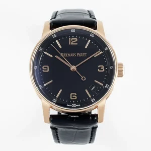 watch Audemars Piguet CODE 11.59 Blue Dial Three-Hand Automatic Watch Rose Gold and Stainless Steel, 41mm