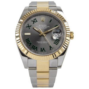 Rolex Datejust II 41mm Rhodium Dial 126333 Wimbledon Two-Tone Oyster