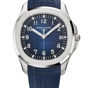 Patek Philippe Aquanaut Blue Dial Strap White Gold 5168G-001