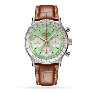 Breitling Navitimer Men Automatic Mint Alligator Watch AB0139211L1P1