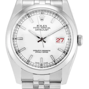 Rolex Datejust 36mm White Dial 116200