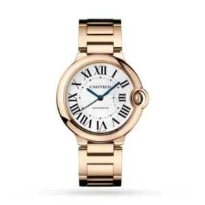 cartier ballon bleu de cartier women automatic silver 18ct rose gold watch w69004z2
